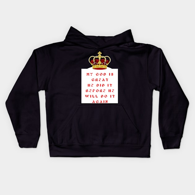 God is great Kids Hoodie by Elgea Creations